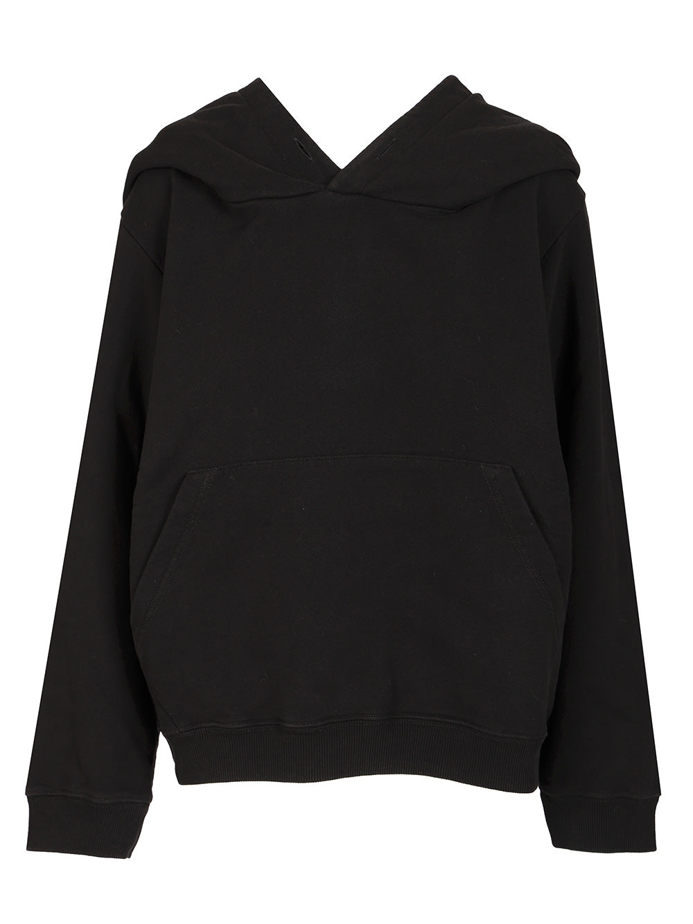 Mm6 Maison Margiela Oversized Cotton Hoodie Sweatshirts - Black | 9f9f15e03f5fe0119199c85447e4da2ee2c5fb30