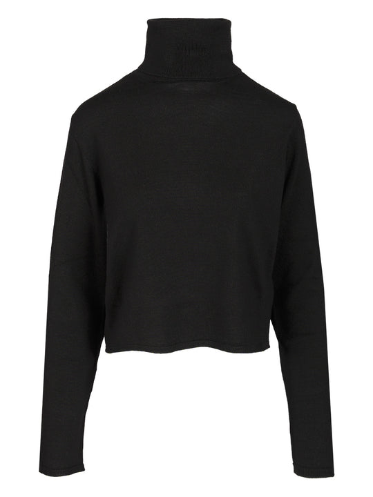Turtleneck Sweater Knitwear Black
