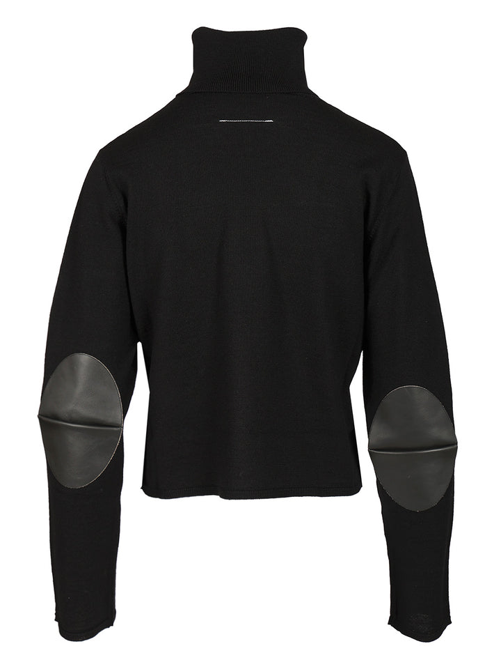 Mm6 Maison Margiela Turtleneck Sweater Knitwear - Black | b87cd13695868afe9b277ad3ee75959f13def6c1