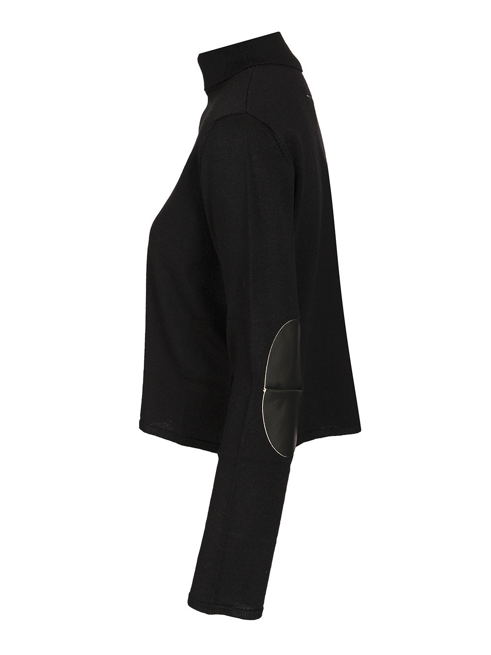 Mm6 Maison Margiela Turtleneck Sweater Knitwear - Black | 29401f29ea7f402e11b2adee0df1a5e2a8dbc5ed