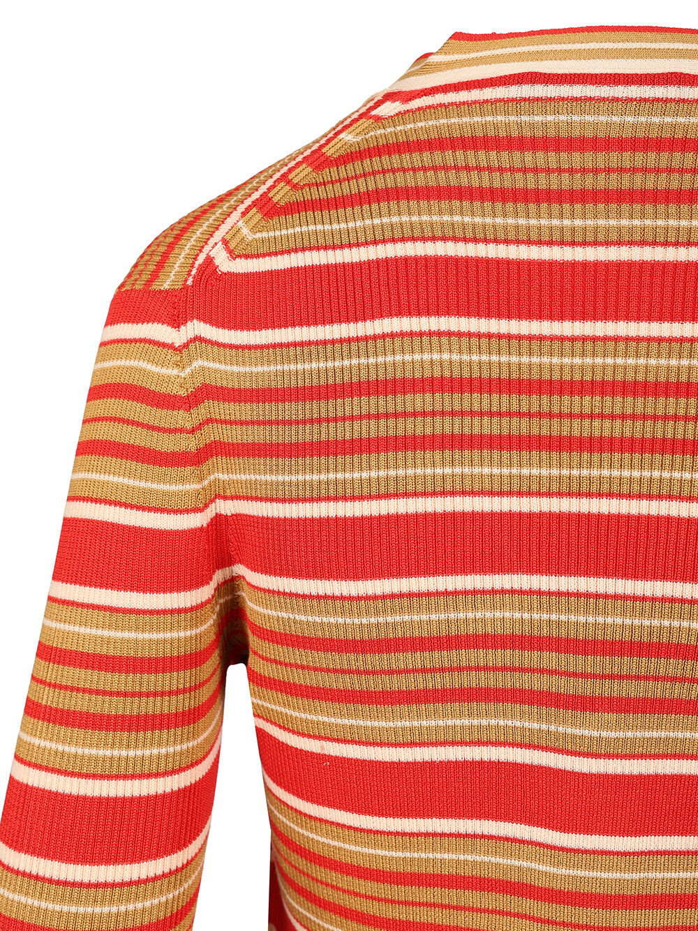 Fendi Striped Silk And Cotton Cardigan Knitwear - Red | d25e63ff5249e195dba85ecfb484a568fe13a4c8