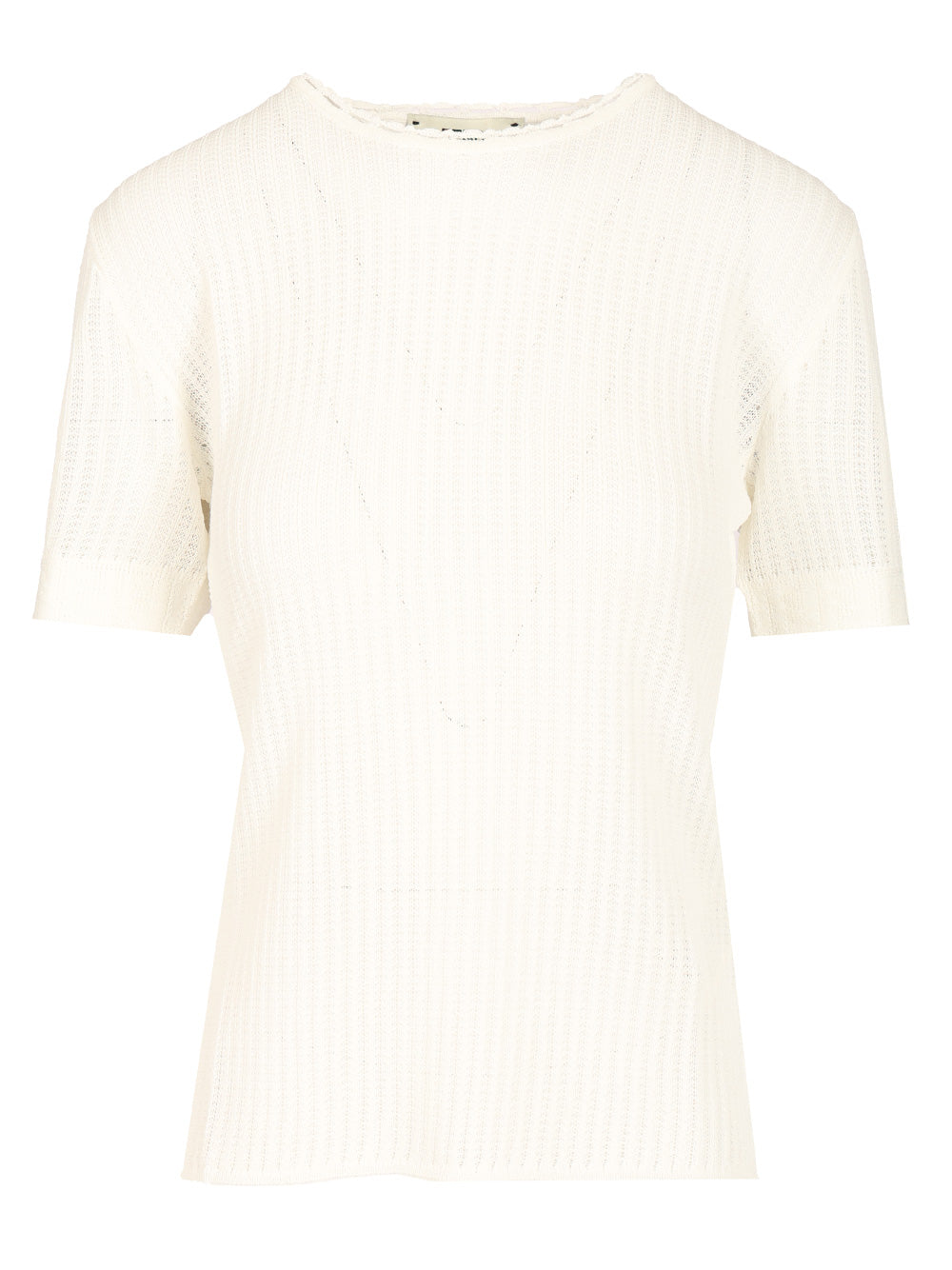 Fendi Cotton Blend Sweater T-Shirt - White | a2dede285ffc121de8f21e3ffc62b2a088463466