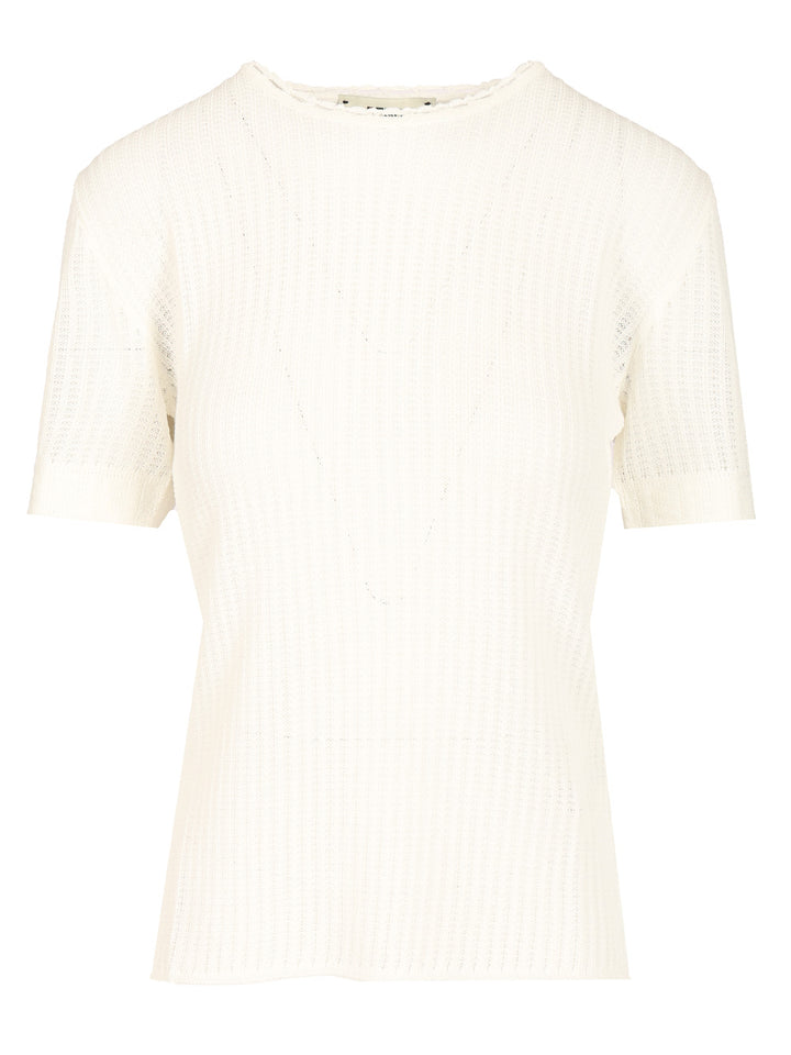 Fendi Cotton Blend Sweater T-Shirt - White | a2dede285ffc121de8f21e3ffc62b2a088463466