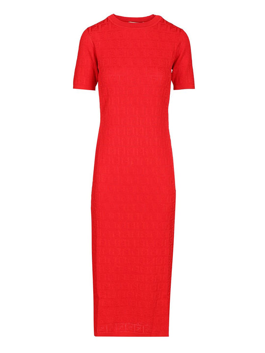 Ff Cotton And Viscose Dress Dresses Red