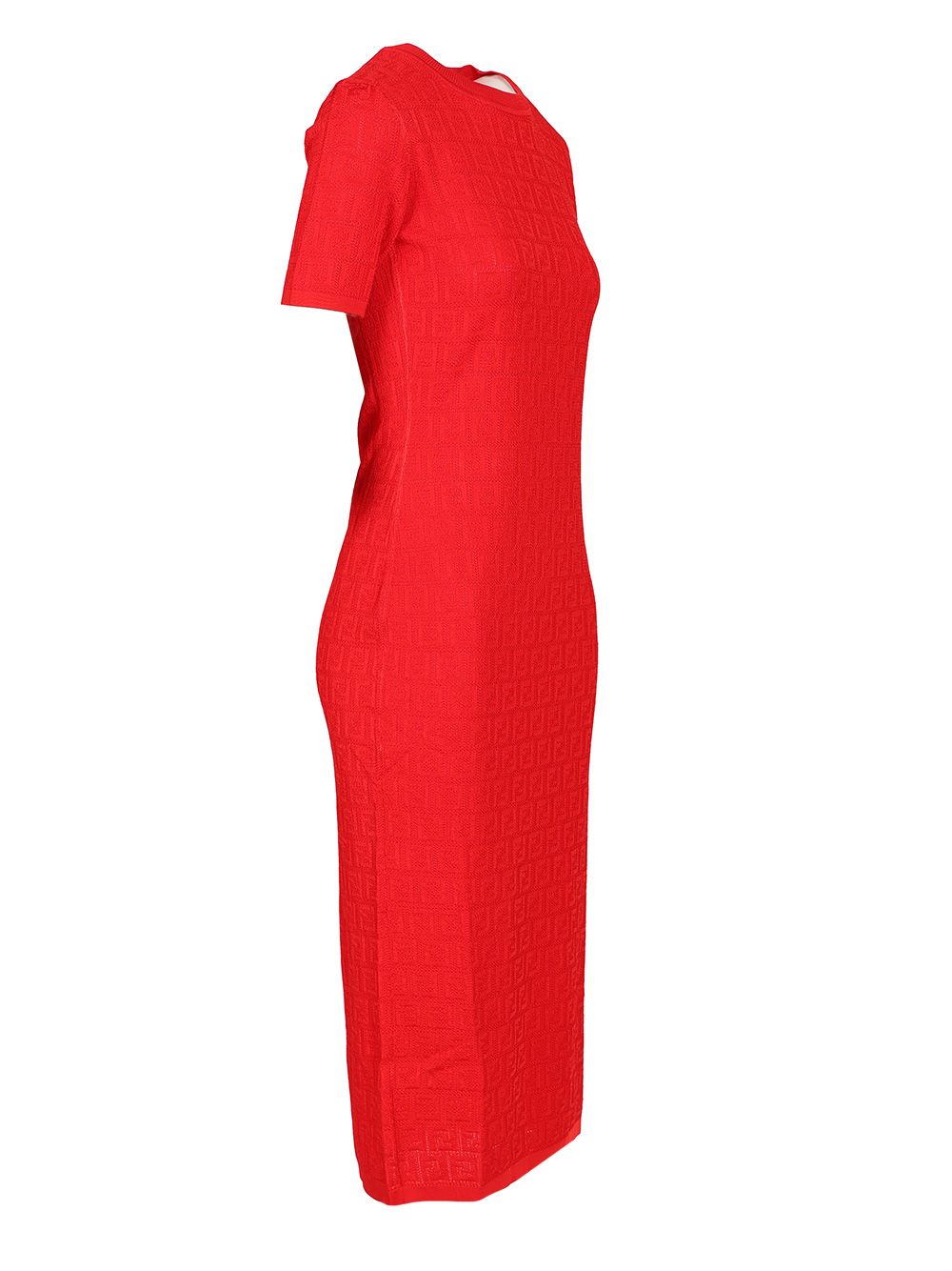Fendi Ff Cotton And Viscose Dress Dresses - Red | d3bb66e1f9088f6a1ee32897e40cc8d02fc45457