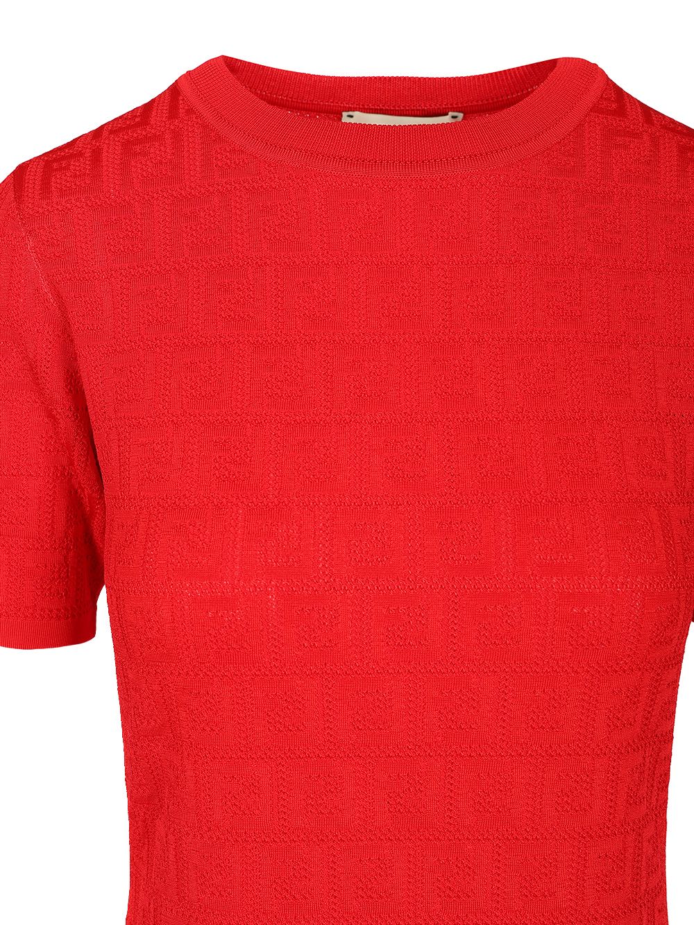 Fendi Ff Cotton And Viscose Dress Dresses - Red | d291c9f1f7399908db1003f8e683bdce65950108