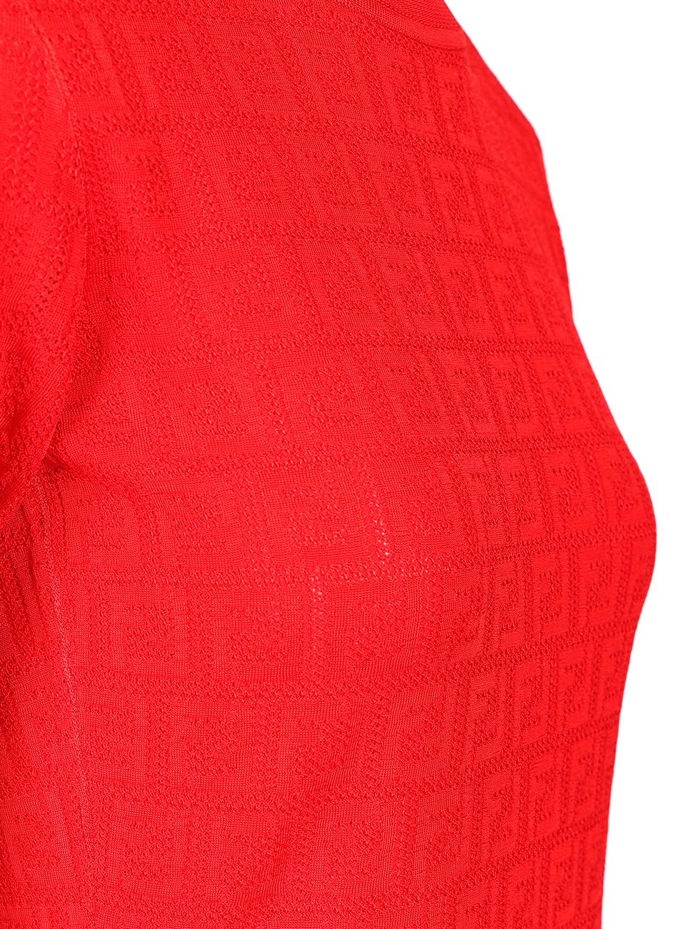 Fendi Ff Cotton And Viscose Dress Dresses - Red | 890df3c843efde709d797d80d08e75fba956d8cd