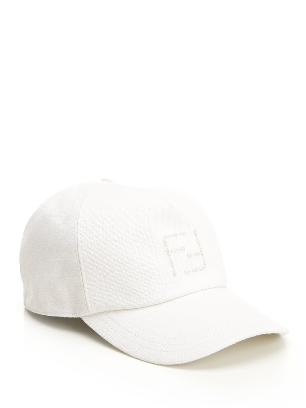 Fendi Canvas Baseball Cap Hats - White | 4e16559b89b1840afa5d617e4b4449c4314bd7d6