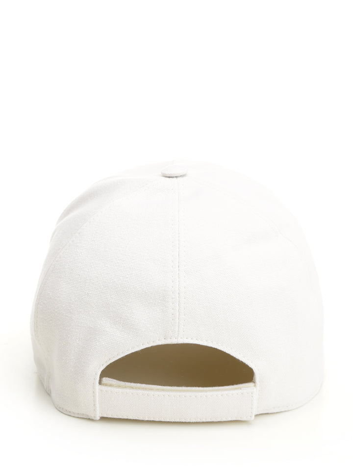 Fendi Canvas Baseball Cap Hats - White | 86ca24de6dc90bff20777bad50c95f3685776667