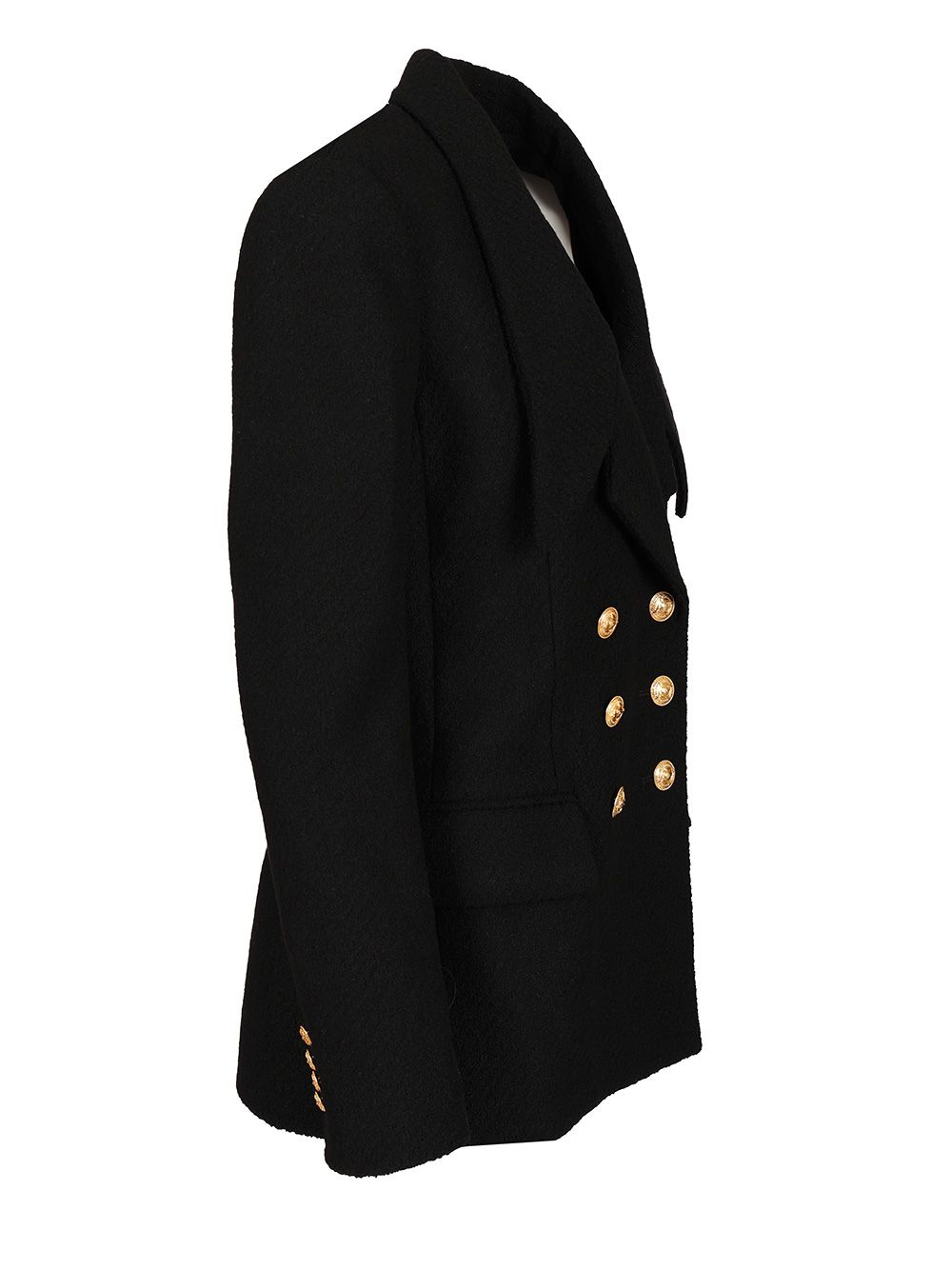 Chloe' Double-Breasted Tailored Jacket Jackets - Black | 2f87fbe6e4c693a4609fd6d91f53f87a998d7354