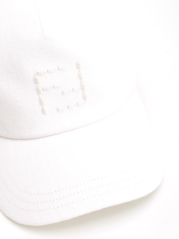 Fendi Canvas Baseball Cap Hats - White | 9ffc543d29a52c91d68ec132622bbb6b70b8501b