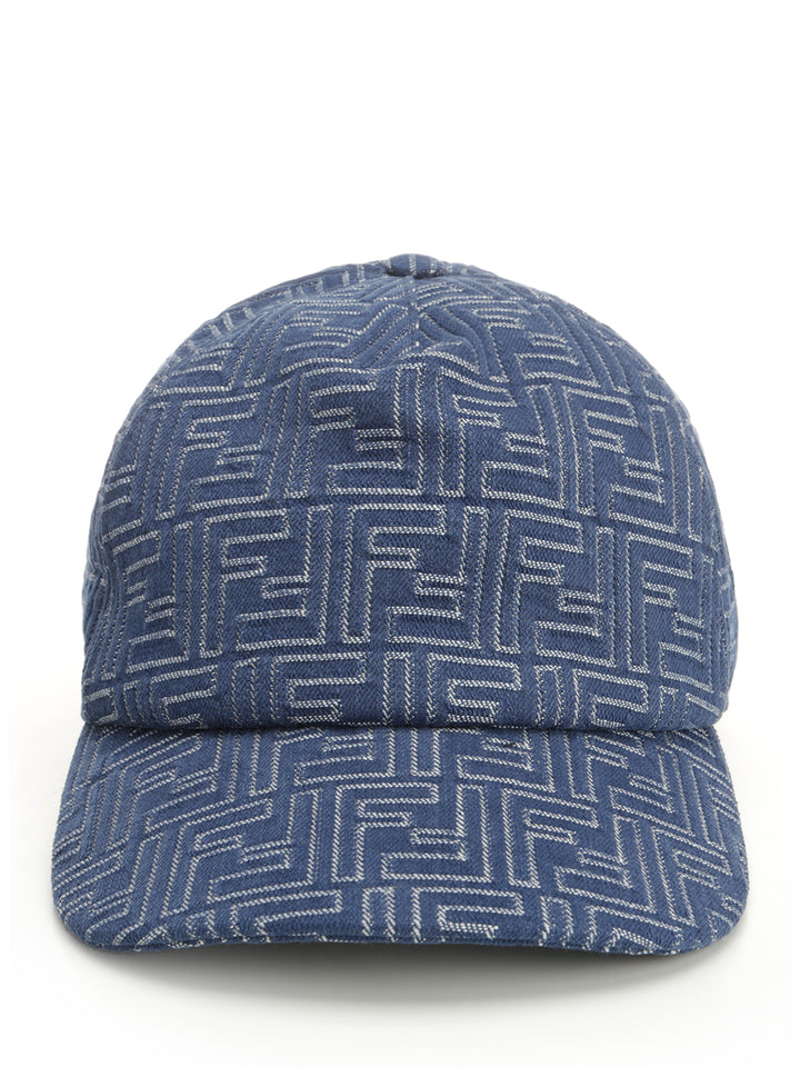 Fendi Ff Denim Baseball Cap Hats - Blue | c228676dc218241b282cb057f8cdaa47a4c881ca