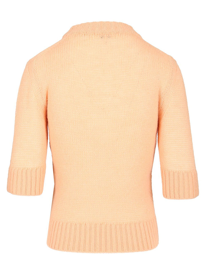Chloe' Logo Pullover Knitwear - Orange | 40f53dccdf392bde60414a06ac6bddc648f4b61b