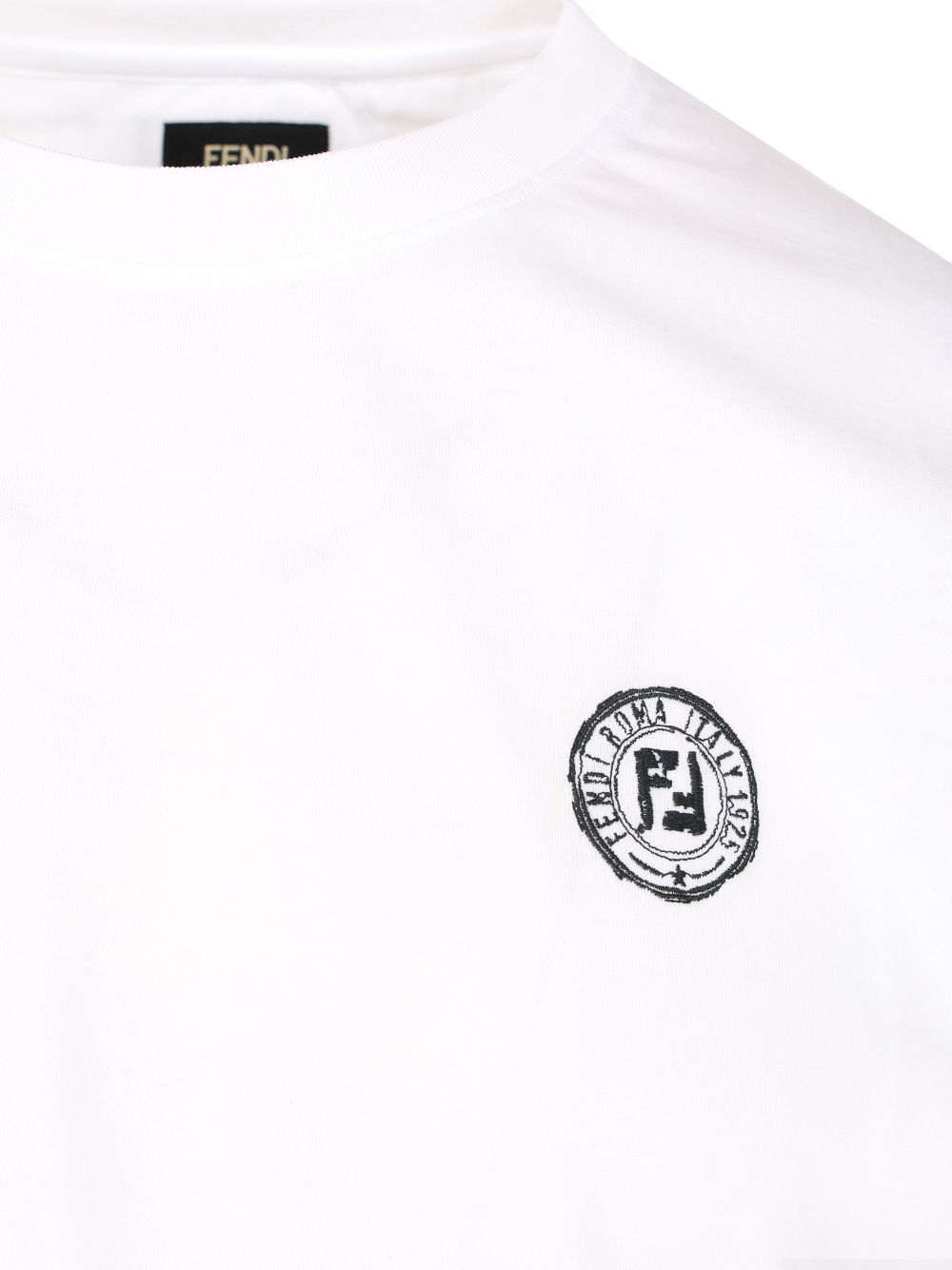 Fendi Cotton T-Shirt - White | 9681fcb623fdeeb79b8029d563735eba52b6ea07