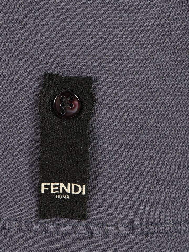 Fendi Cotton T-Shirt - Blue | 0af1f85554e43437f4b32d3dd6d9254984e4c097