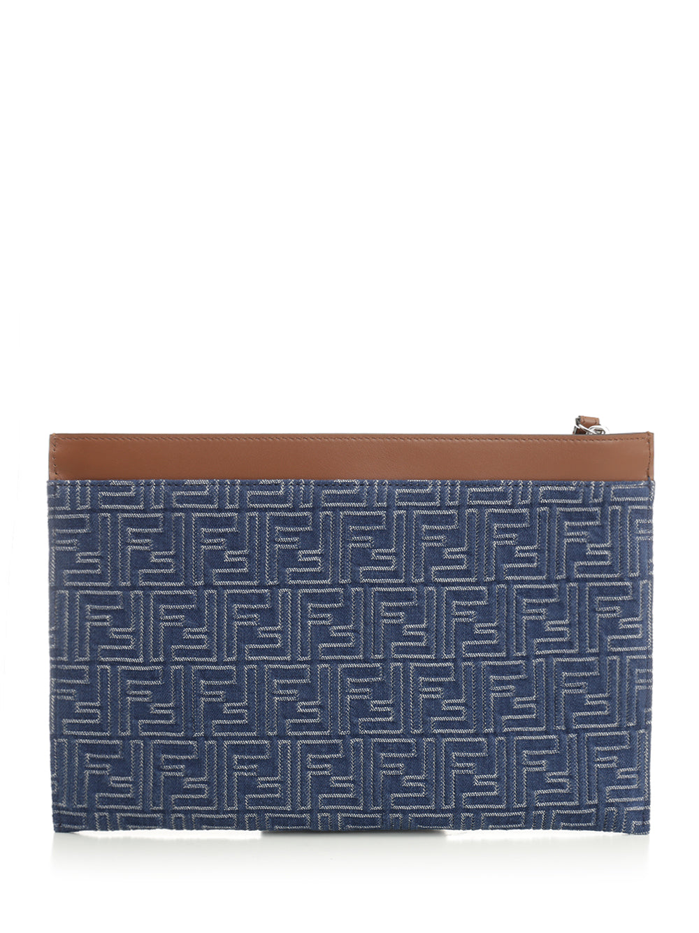 Fendi Medium Ff Flat Pouch Small leather goods - Blue | 6fba61ea37966fa396d3bfa2803f5743cf680358