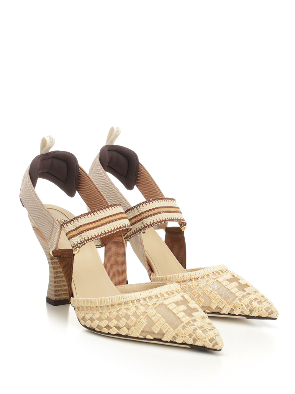 Fendi Colibrì Pumps - Beige | 266888696f6b26b9f79670cd4cbb4ce4b72d8b96