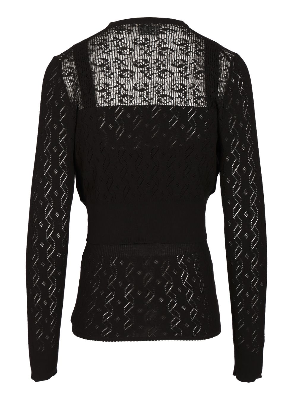 Chloe' Twin Set In Cotton Knit Knitwear - Black | 9966077d76cf57809db4b825b809c321f4ea2d43
