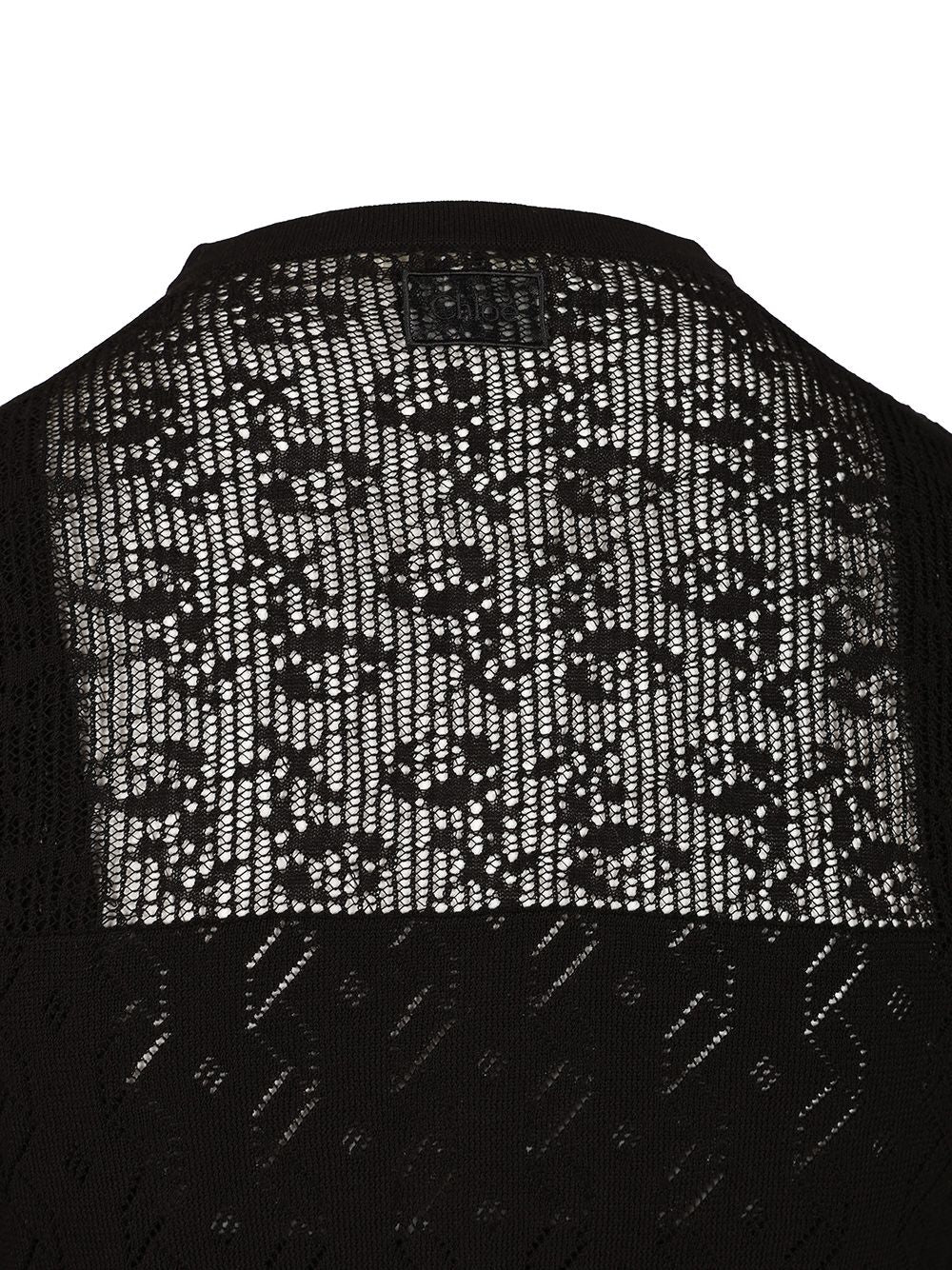 Chloe' Twin Set In Cotton Knit Knitwear - Black | 277d1457a5f4e77f8157c0c127d999c1e6d5de13
