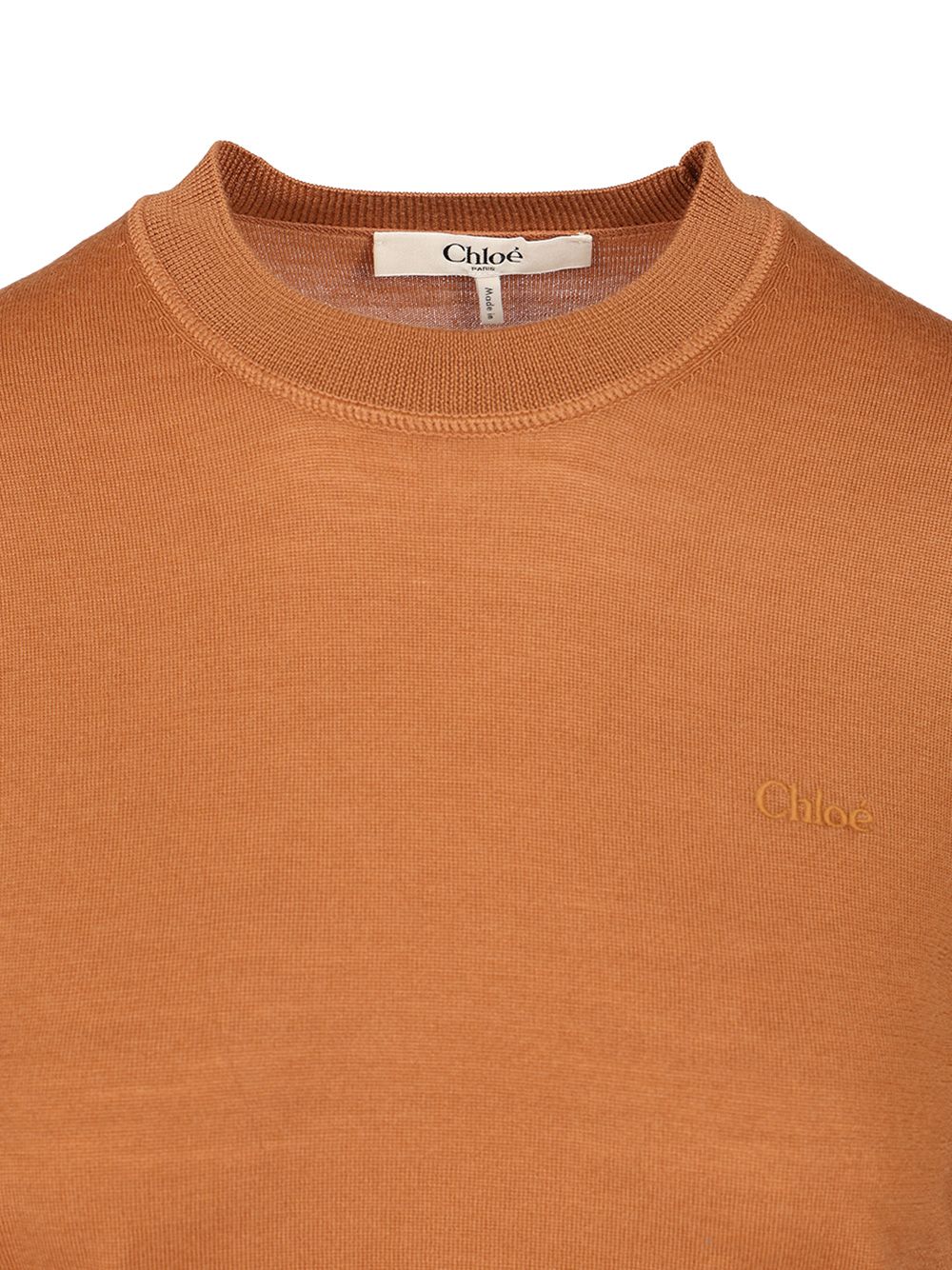 Chloe' Short-Sleeved Sweater Knitwear - Brown | 0e3e5d8d957b1d2dd9ecd8df62f8e6623579cc7e