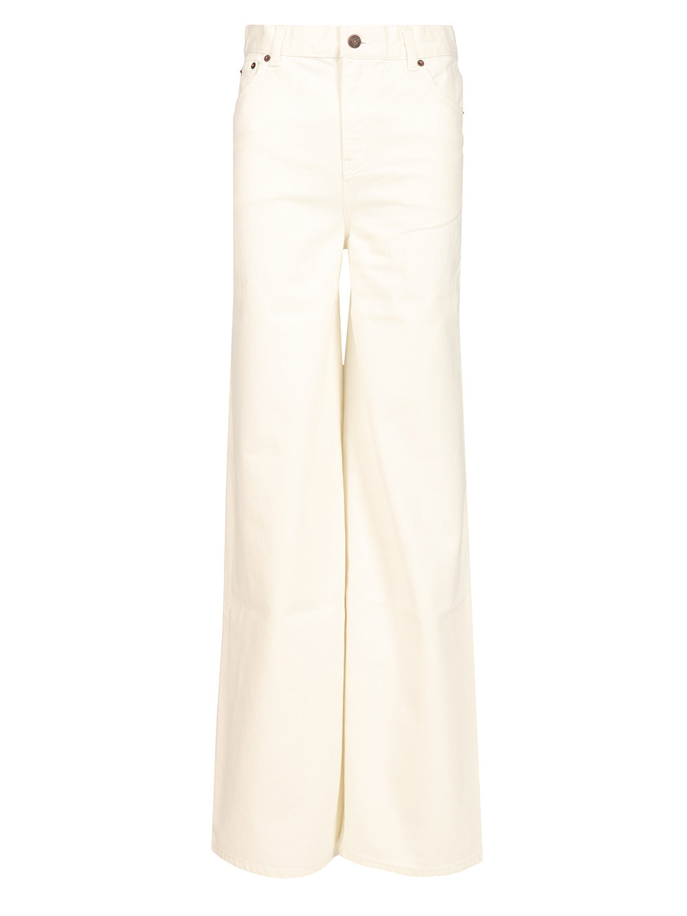 Chloe' Wide-Leg Jeans - White | 3f6556eacf504128a17728713b7d67df02fa8bfa