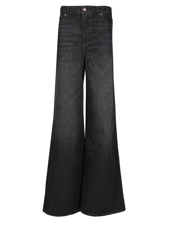 Wide Leg Jeans Black