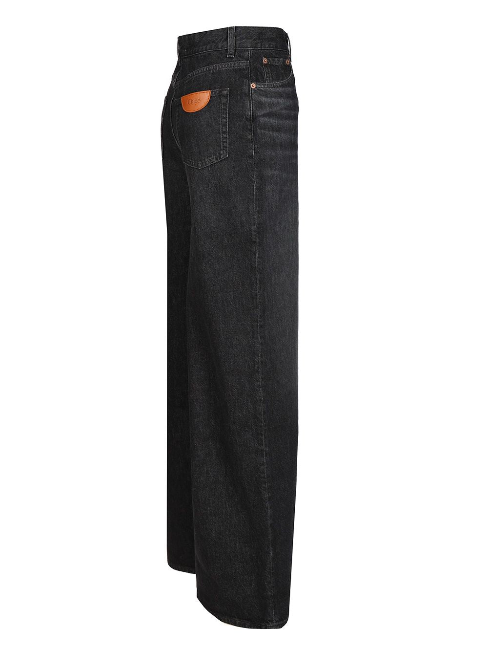 Chloe' Wide Leg Jeans - Black | 53d82c6ed14726171da3d37a7f2d59d55dce4b4e