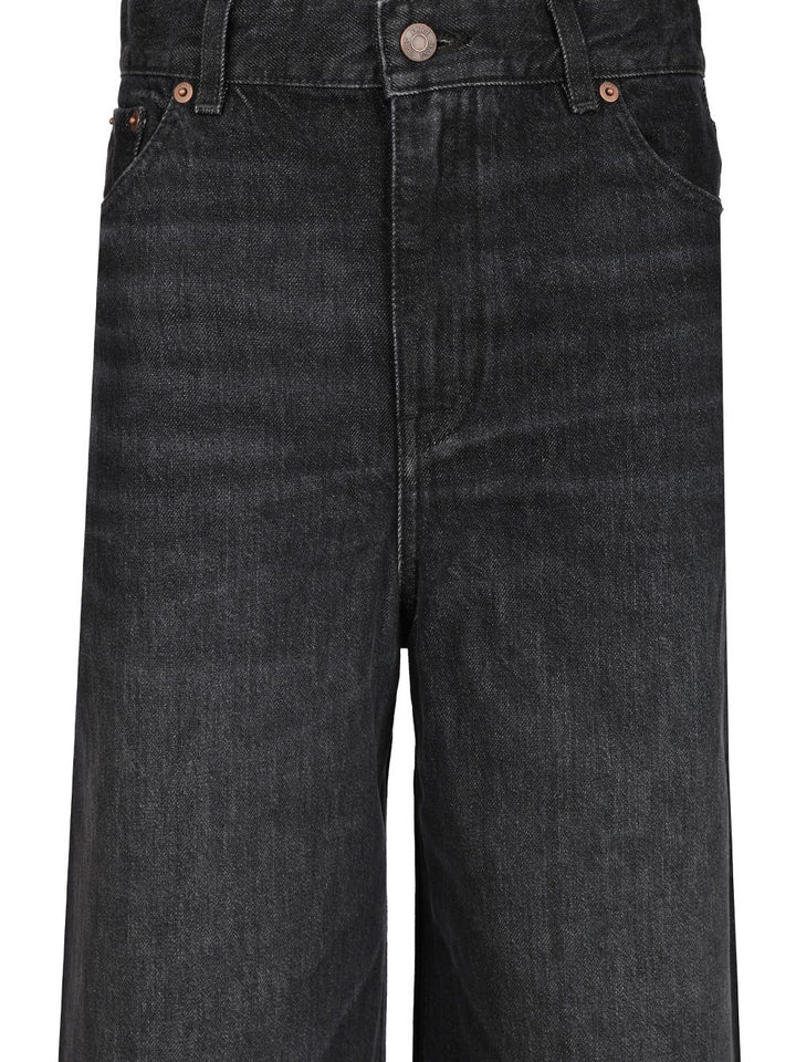 Chloe' Wide Leg Jeans - Black | e7cf9a91f85671b9181445617fa7804542c22270