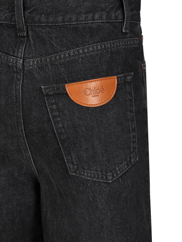 Chloe' Wide Leg Jeans - Black | 1960777b42be66e0bceb448e9616136270018d2e