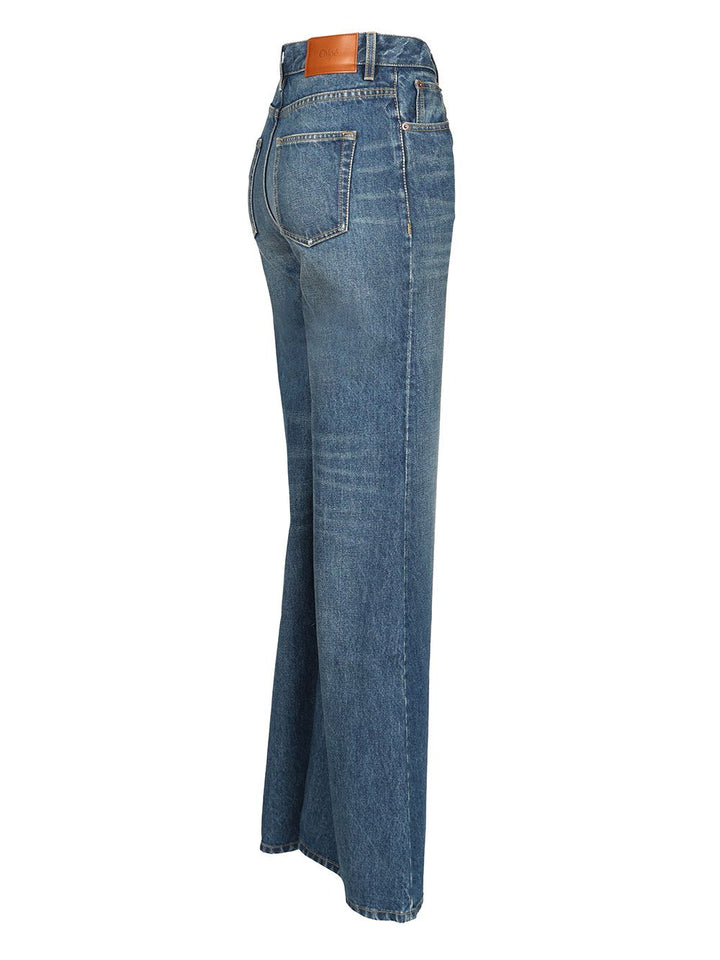 Chloe' Flared Jeans - Blue | 73be58d95eb3e9187ff80724de4881299de4efa0