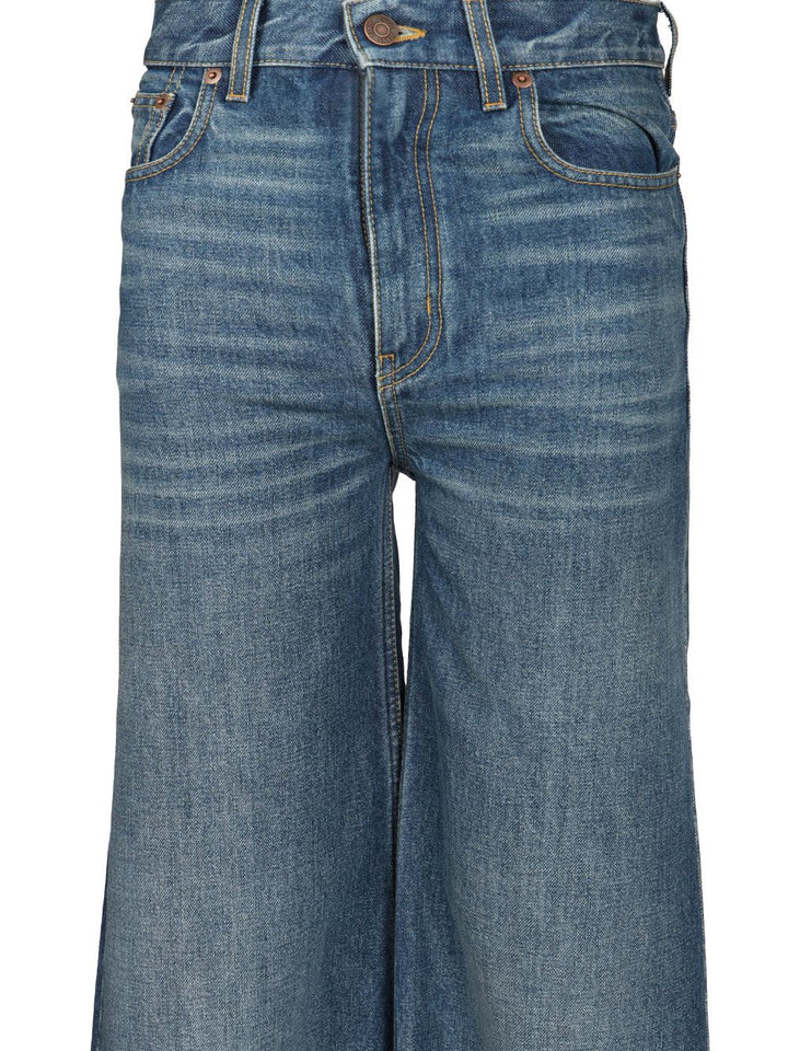 Chloe' Flared Jeans - Blue | e3e0a221671c8fe3b2ffae43bd92716a51e0d90b