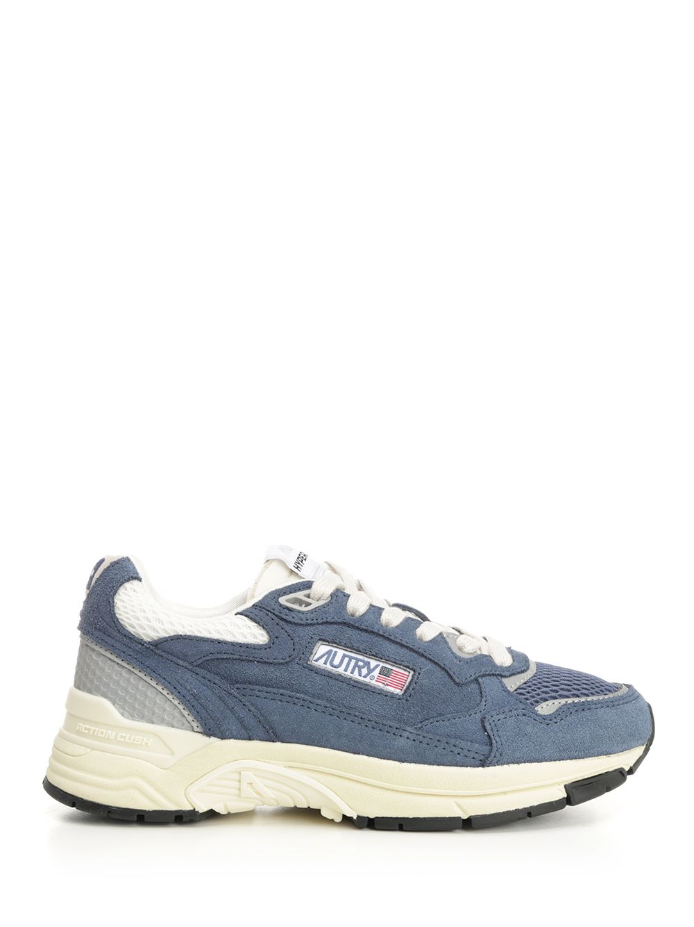 Autry  Hyperway Sneaker In Mesh And Suede Sneakers - Light blue | 2454ac2ee0d728245d6921cf1058a1930e53fd70