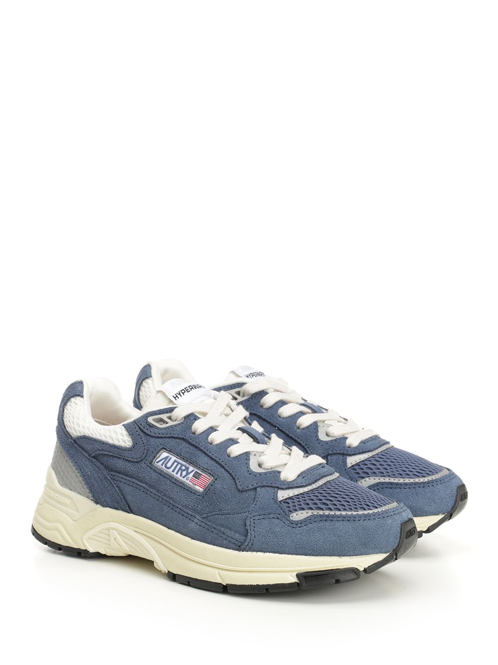 Autry  Hyperway Sneaker In Mesh And Suede Sneakers - Light blue | 8b3b4a7b28e4741dc872fbff3632979c355d91de