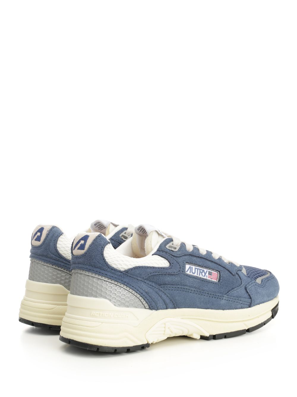 Autry  Hyperway Sneaker In Mesh And Suede Sneakers - Light blue | 96b36d1655ad058ff8af3408ca226d9062ffa7e5