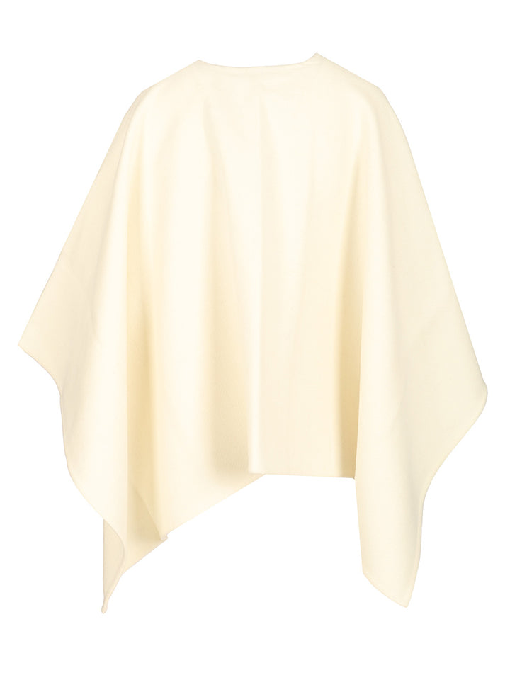 Max Mara Asymmetrical Poncho Scarves And Foulards - White | b68d6874d719adc8615315bf2a249d590a744e89