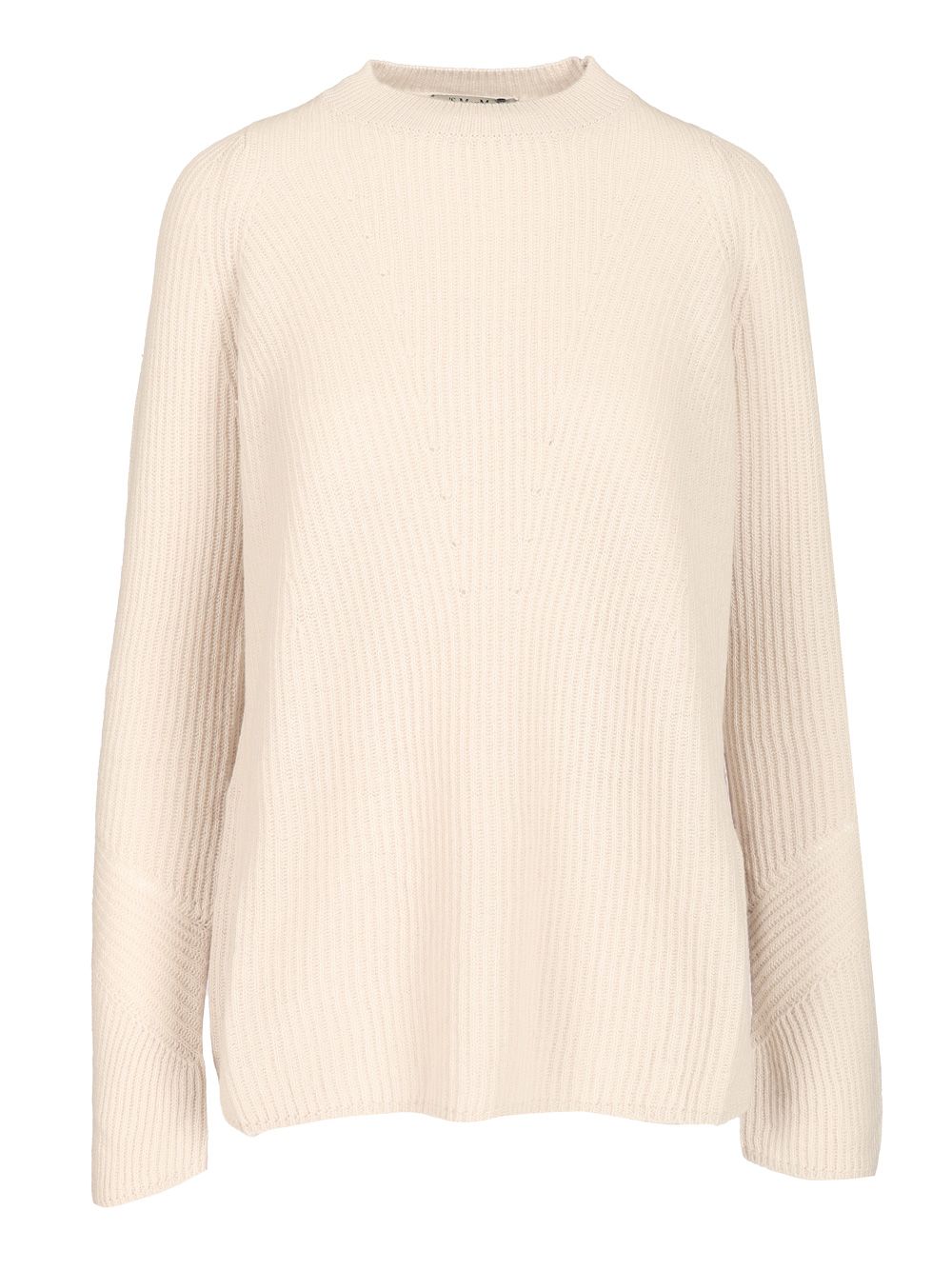 'S Max Mara Ribbed Wool Sweater Knitwear - White | cb5edf164c097754a6f1877528e7b54a65aa88f6