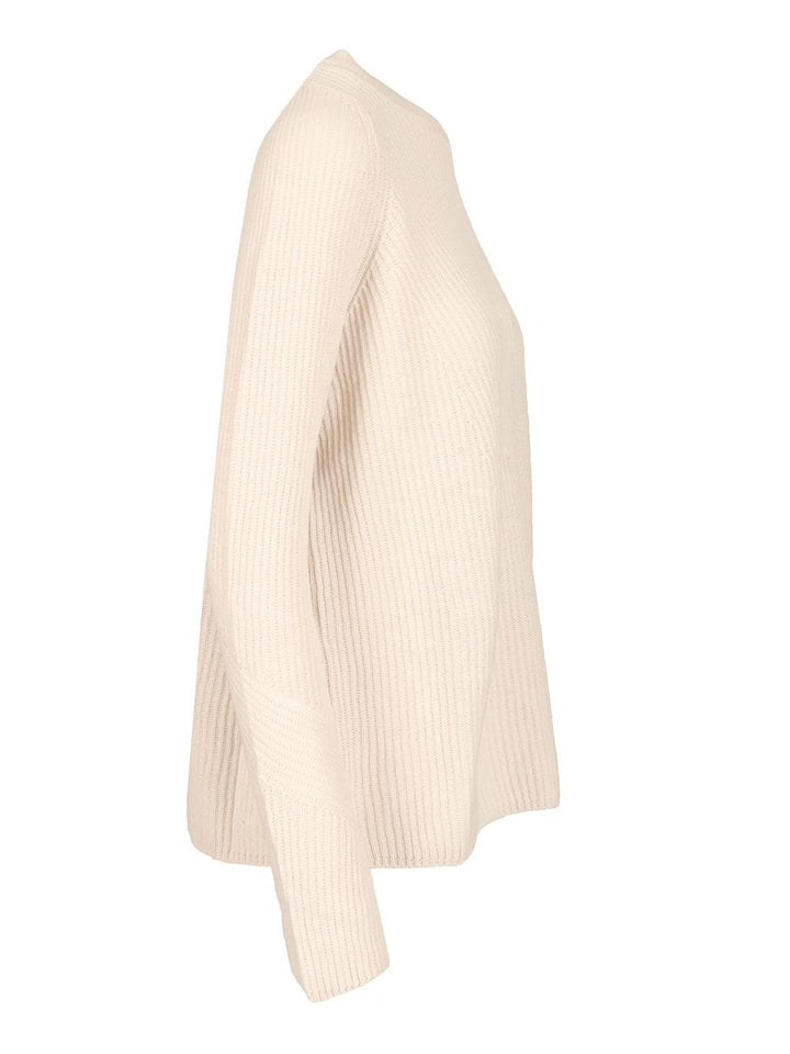 'S Max Mara Ribbed Wool Sweater Knitwear - White | 7173c87868d12a50fef60824f5b2764dcc1b1e70