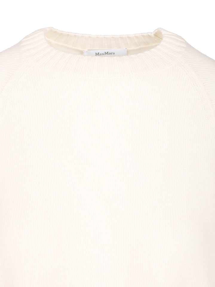 Max Mara Oversized Wool And Cashmere Sweater Knitwear - White | 7eb0667668b03fbc22dc27d70033efdd62fc5162