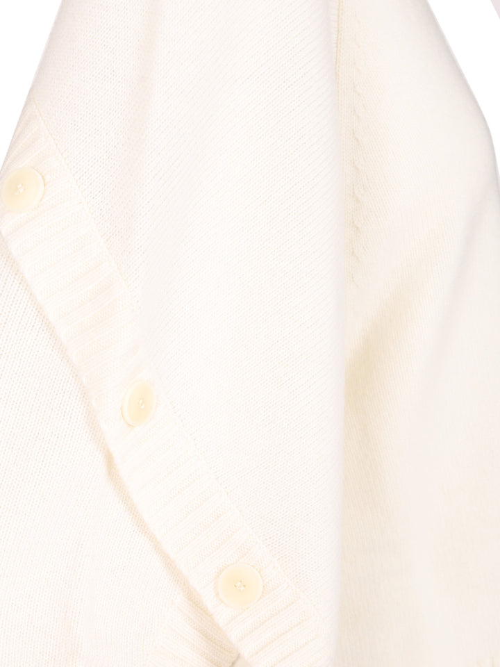 Max Mara Oversized Wool And Cashmere Sweater Knitwear - White | 603d0e6213d9ffd57c8d6ec60bf7b607485fdedb