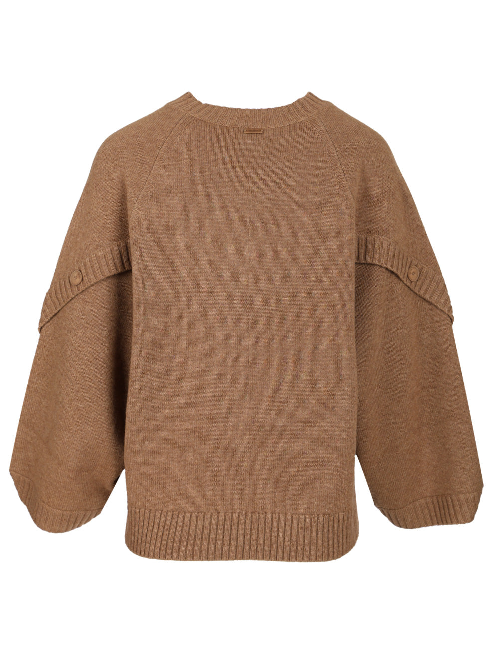 Max Mara Oversized Wool And Cashmere Sweater Knitwear - Brown | 4969eeaf3de30f3cf713351160fd0d5c40476fb4