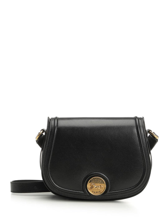 Horse Medal Crossbody Bags Black