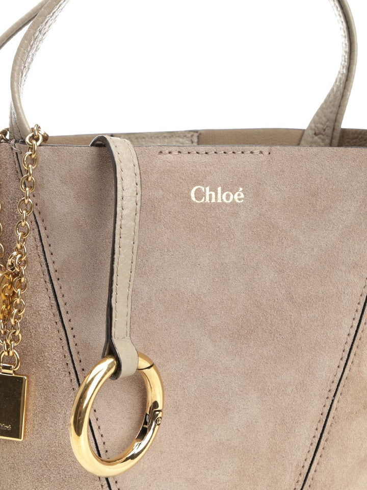 Chloe' Chloé Spin Handbags - Grey | 8136587db7bba0bb5ad5624edba670faaf5a795e
