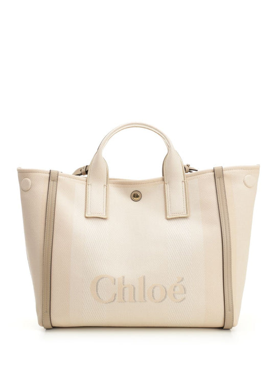 Chloé Carry Handbags Beige