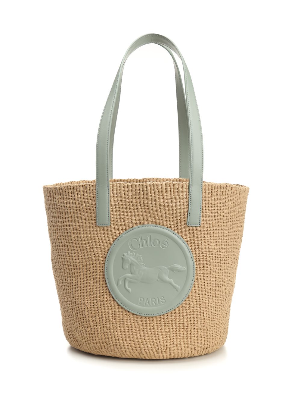 Chloe' Horse Medal Shoulder Bags - Beige | 06e19c175758fe5ee99b2d0cbf3c017e87b5c690