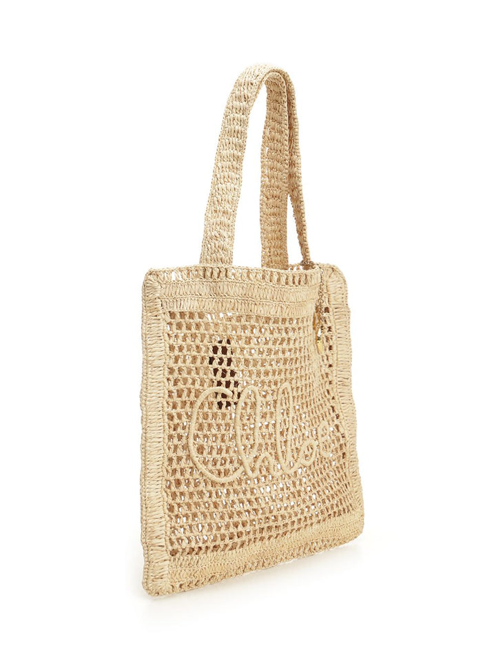 Chloe' Estate Banana Shoulder Bags - Beige | bfafd9be7631cbdf9322b8f0ae53046bea938a2e