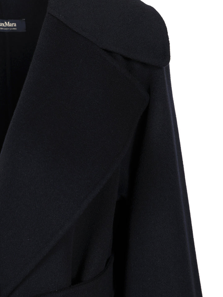 'S Max Mara Wool Dressing Gown Coat Coats - Blue | 2cbd46b965978023d5ba7954f7cb2970b7cc25d0