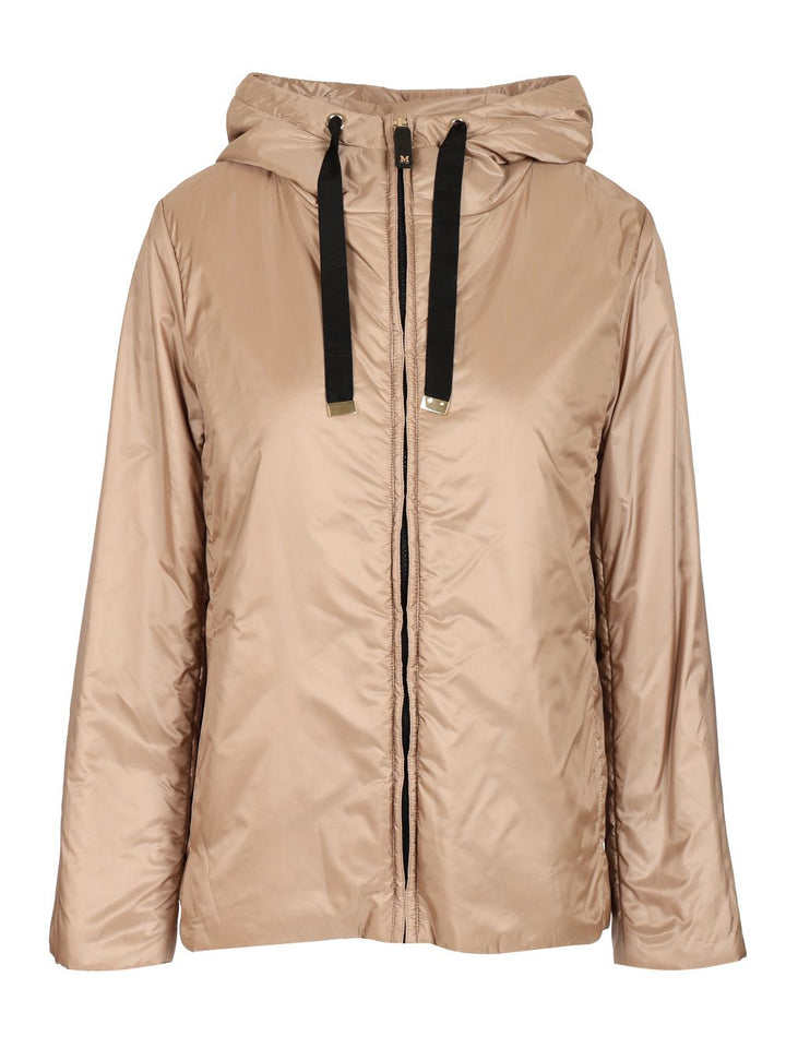 Max Mara The Cube Padded Jacket With Hood Coats - Beige | d9dcf35c49565450b2fb0a882e2711fbb6b79f16