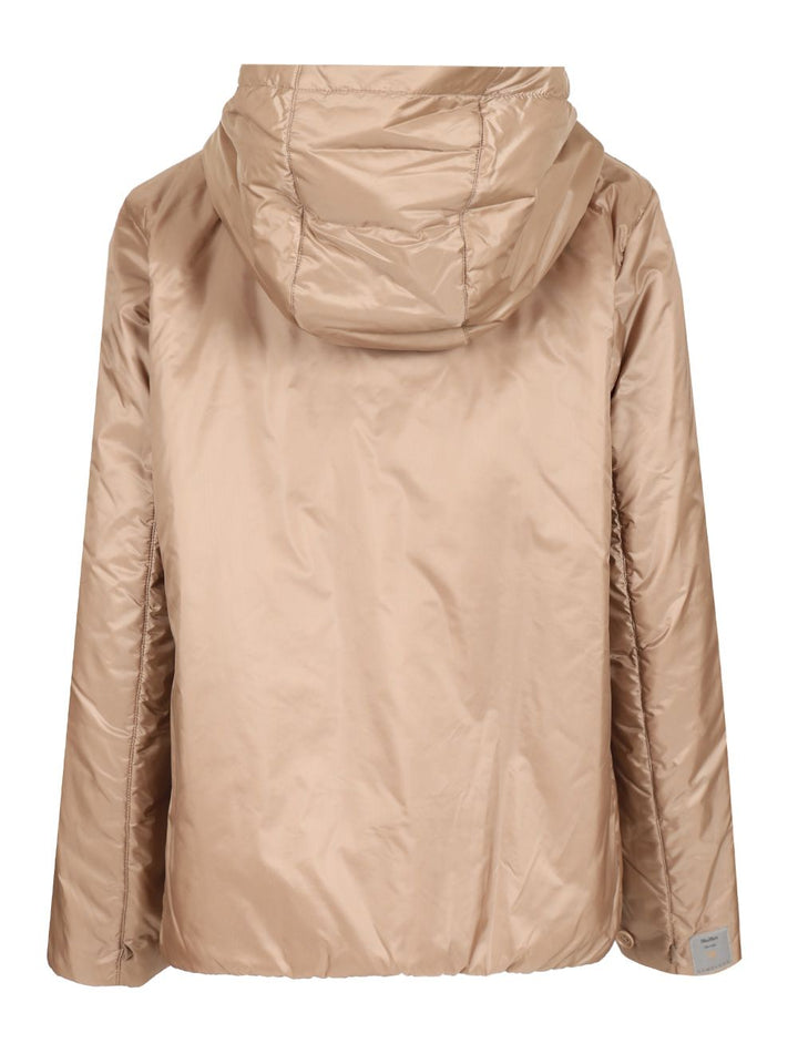 Max Mara The Cube Padded Jacket With Hood Coats - Beige | 84e9622a5ecb55d71c9e30ae12c7f97be3c3b276