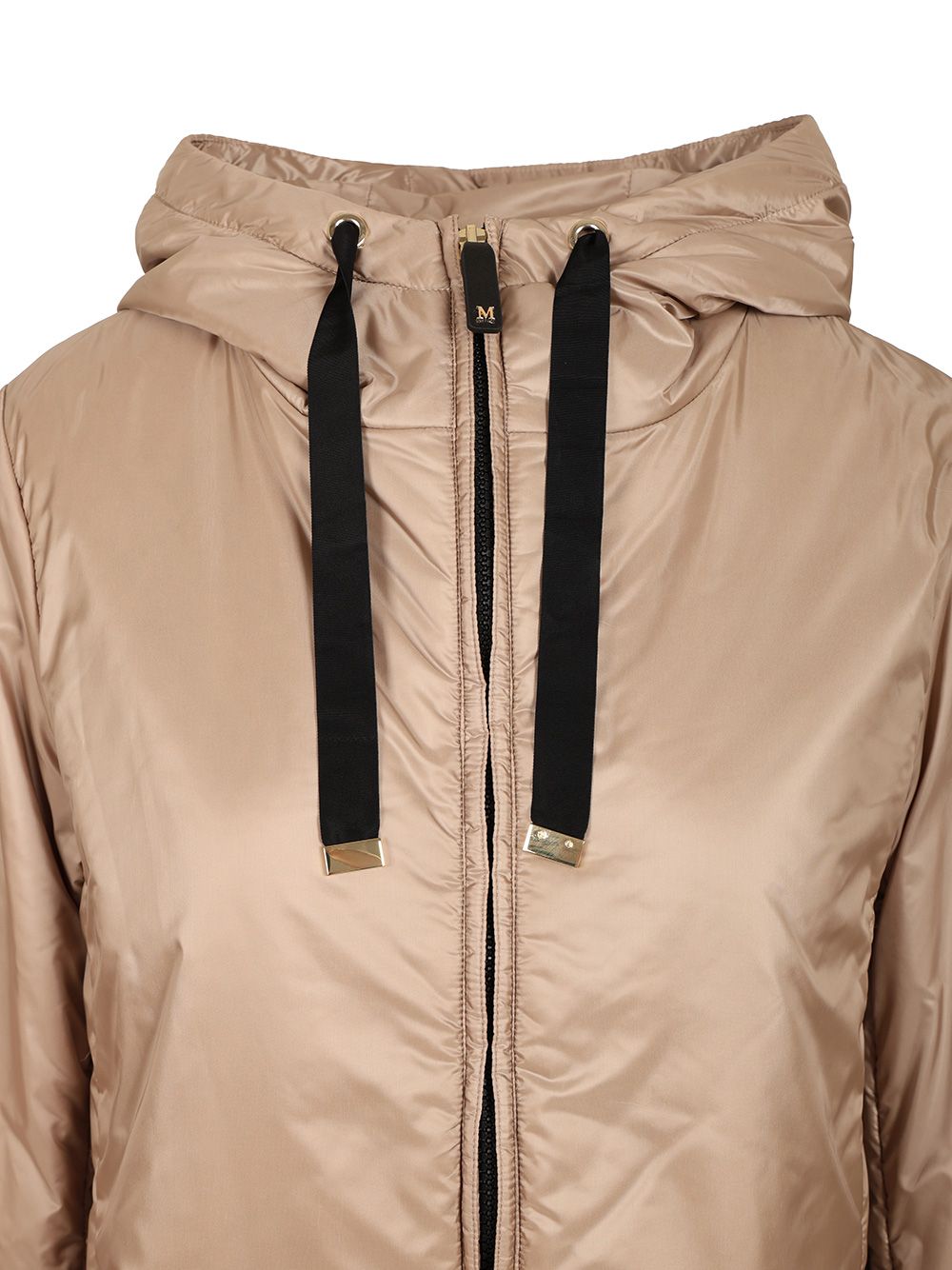 Max Mara The Cube Padded Jacket With Hood Coats - Beige | 995a0bb2e7ff644e8d71baa9024b86d291d8ea4a