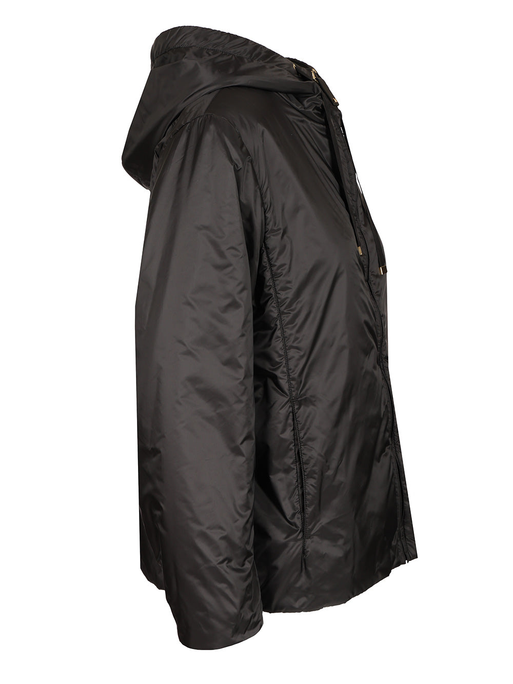 Max Mara The Cube Padded Jacket With Hood Coats - Black | 01df320fc4390cffc3feda5fa3f0105c36886909